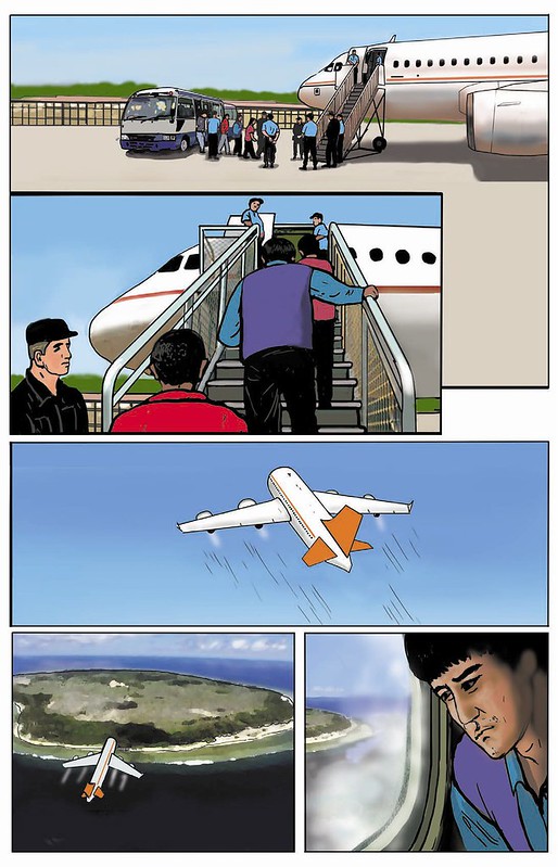 Skytraders A319 appearing in a piece of Australian Government propaganda