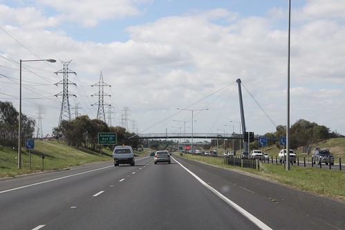 Northbound on the Western Ring Road at Sunshine Avenue