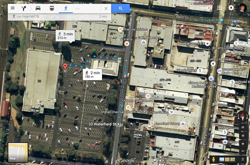 Two Coles supermarkets next door to each other in Coburg, Victoria