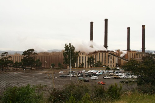 Southern side of the Energy Brix briquette plant at Morwell