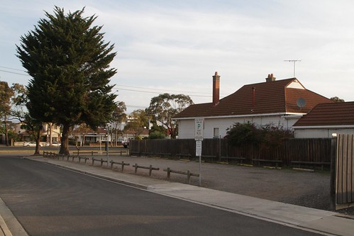 Car parks have replaced houses on David Street