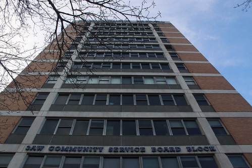 South facade of the "3AW Community Service Board Block" of the former Royal Women's Hospital