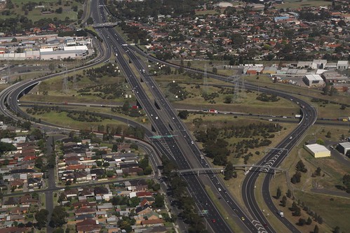 Freeway interchange between the Western Ring Road and the Calder Freeway