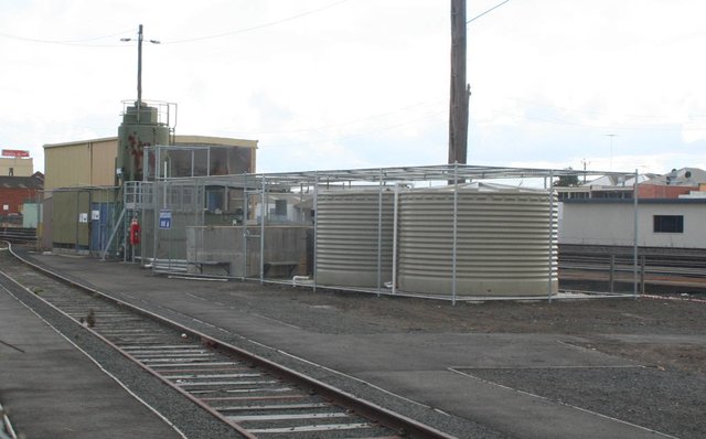 New recycled water tanks for the carriage wash