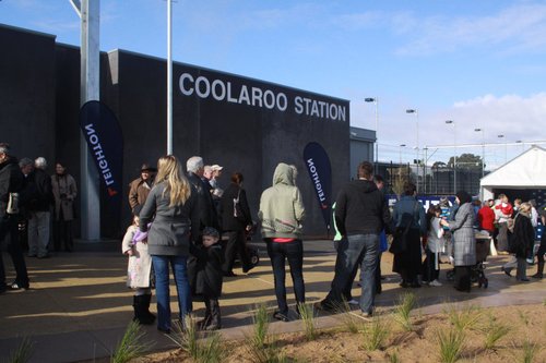 Outside the station