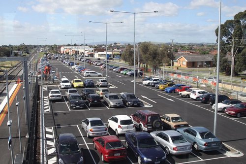 New car park on the eastern side of Thomastown station