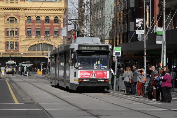 B2.2074 northbound at Elizabeth and Collins Streets