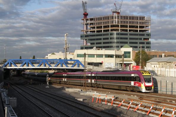 VLocity 3VL51 and classmate on the down at Footscray