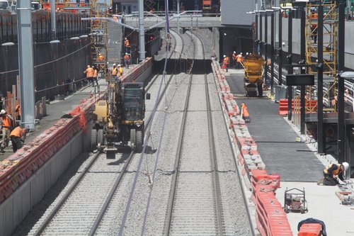 Still finishing off the platforms at Ginifer station