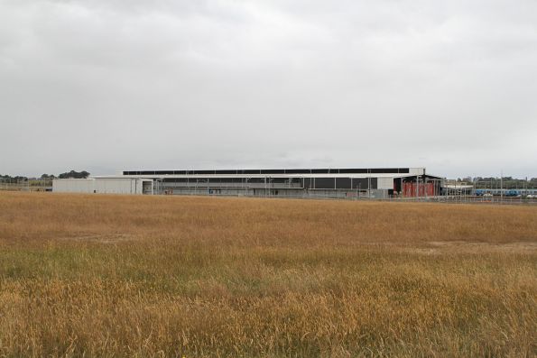 Main maintenance shed at Pakenham East, train wash in the foreground